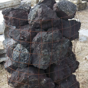 Black Lava Boulders