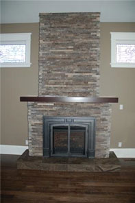 Clean-Classic clean classic stone veneer fireplace