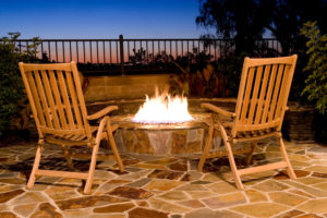 Flagstone firepit