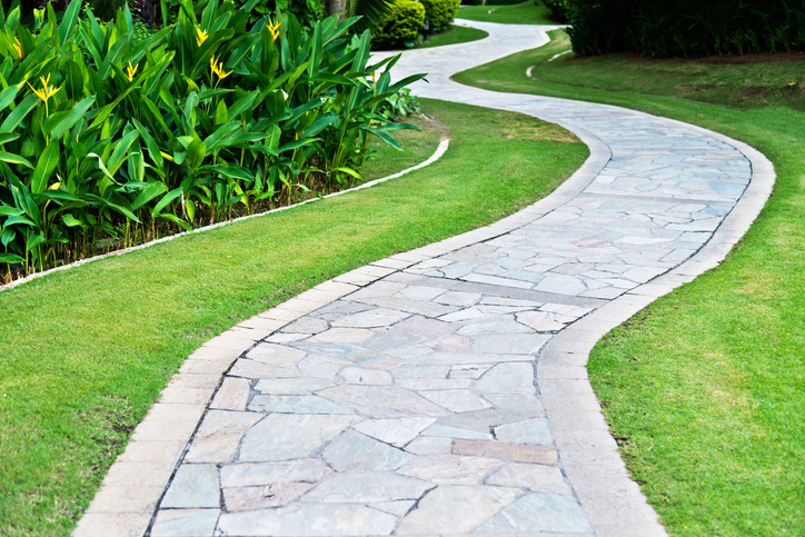 Flagstone walkway