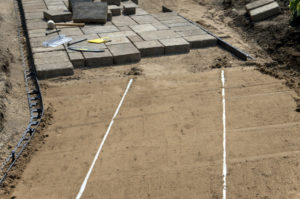 Flagstone installation
