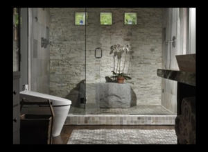 ledgestone bathroom