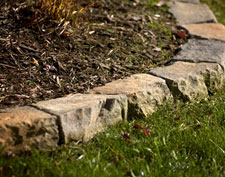 interlocking blocks low retaining wall material