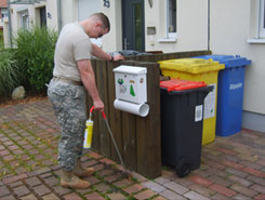 Use a high pressure washer to clean your paving stones