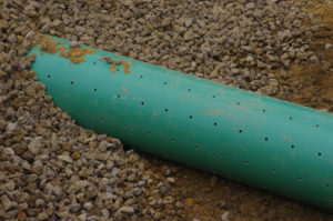 Perforated drain pipe