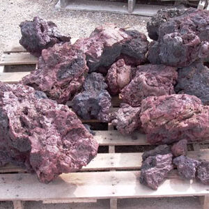 Red Lava Boulders