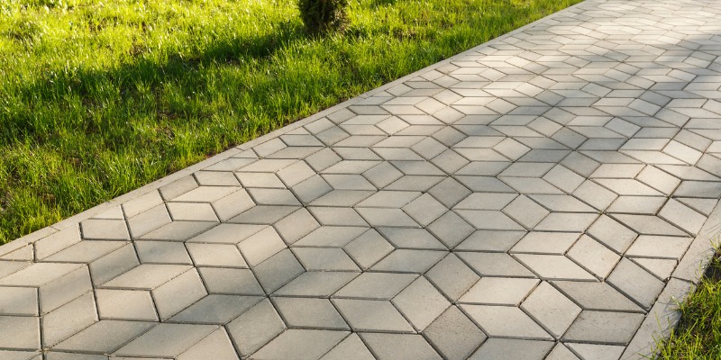 Cloe up of interlocking walkway