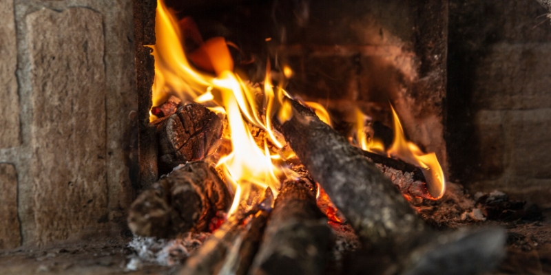 Natural Stone Fireplace