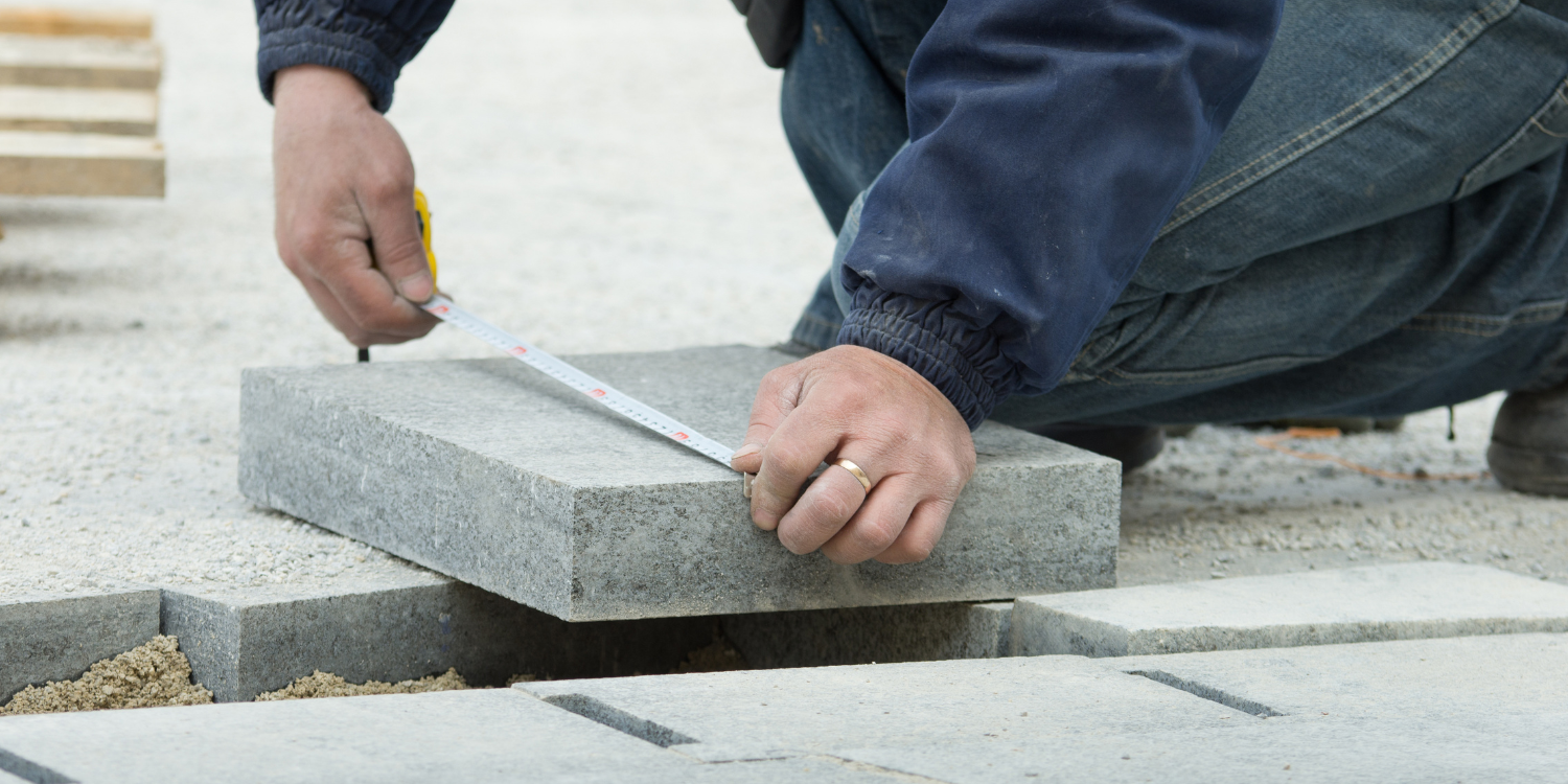Measuring Patio Paver -