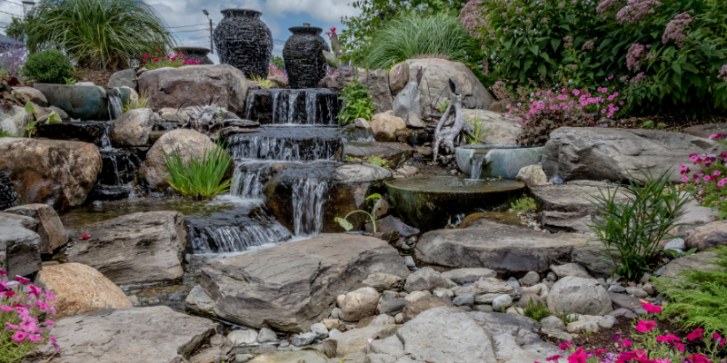 Waterfall with ledgestone - The Best Water Features to Build with Ledgestone